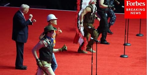 BREAKING NEWS: Village People Perform 'YMCA' On Stage With Trump—And Yes, He Does The Dance