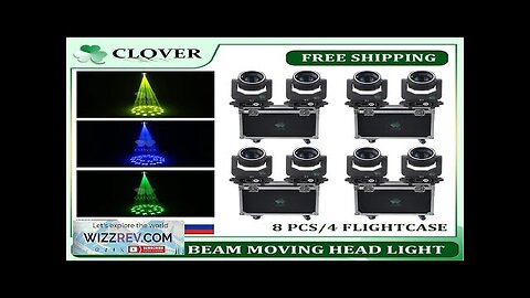 No Tax 8Pcs Lights 4Pcs Flight Case Led 200w Beam Moving Head Review