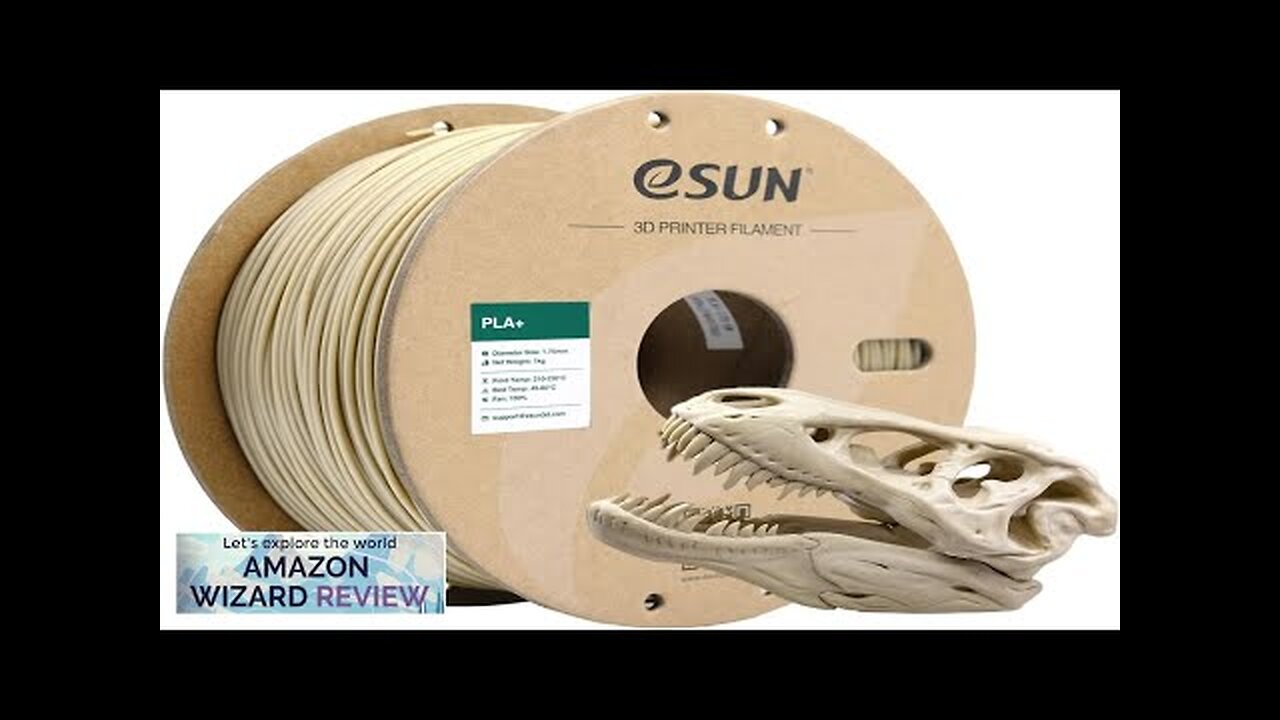 eSUN PLA+ Filament 1.75mm 3D Printer Filament PLA Plus Dimensional Accuracy +/- Review