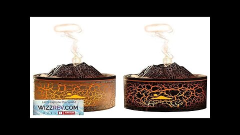 Volcano Humidifier Aromatherapy Diffuser with Colorful Light & Volcano Flame Mist Modes Review