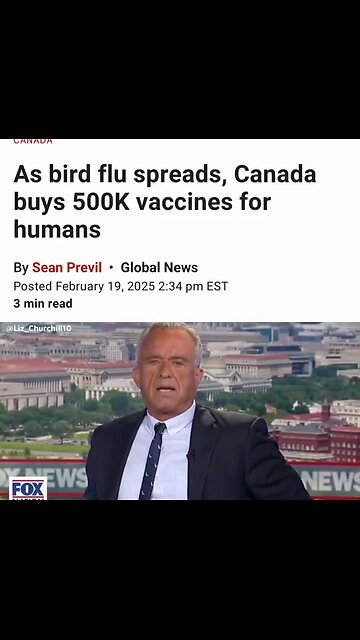 All 3 of my Health Agencies, NIH, CDC, and FDA have Recommended AGAINST the ‘Bird Flu Vaccine” -HHS RFK Jr.