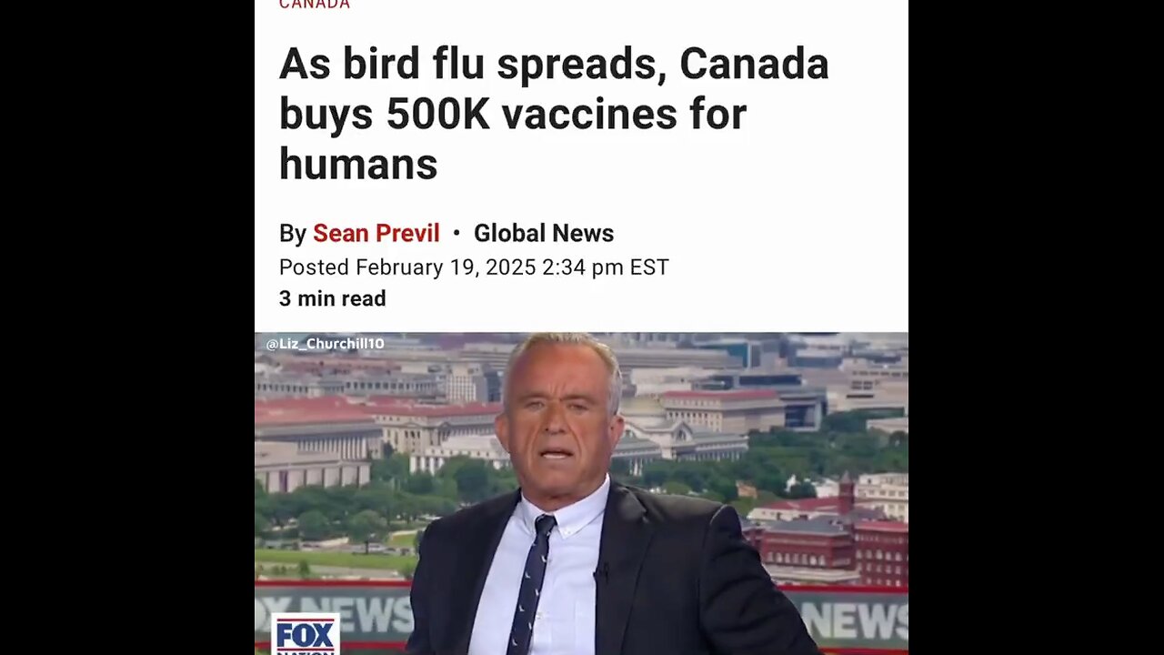 All 3 of my Health Agencies, NIH, CDC, and FDA have Recommended AGAINST the ‘Bird Flu Vaccine” -HHS RFK Jr.