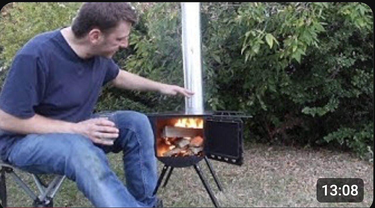 Camping With Steve - Boondocking - Alpine Camp Chef Wood Stove Set Up And Review