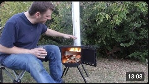 Camping With Steve - Boondocking - Alpine Camp Chef Wood Stove Set Up And Review