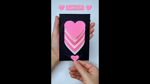 Cute heart card diy