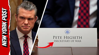 Viewers spot extra 'S' in Pete Hegseth's 'ssecretary of war' nameplate