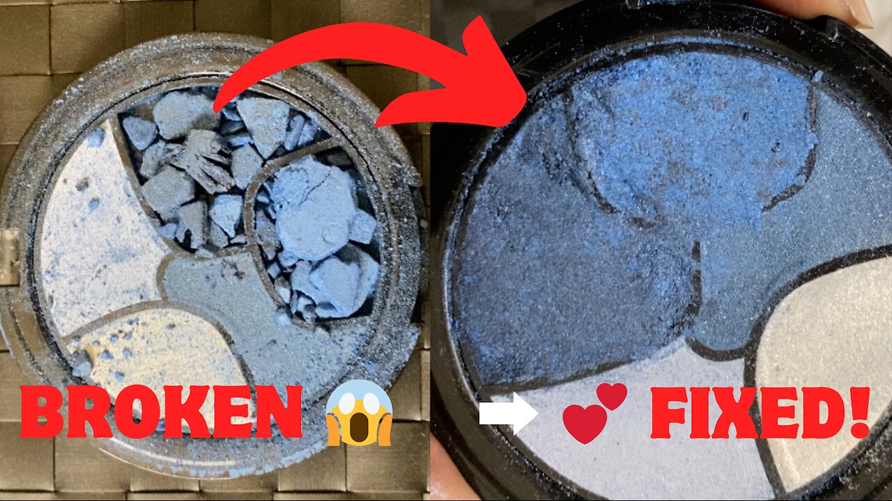 how to fix broken eyeshadow