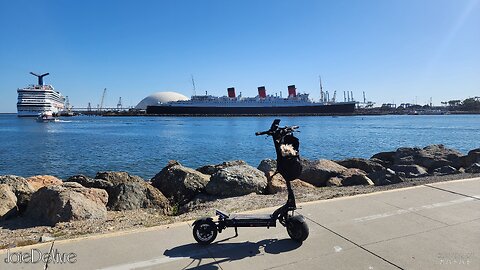 🛴💨💯🤙Electric Scooter Tour:Long Beach, California...Queen Mary • Rainbow Lagoon😎Hype Version