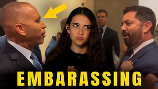 Hakeem Jeffries Goes Full NPC When Confronted By Mike Lawler