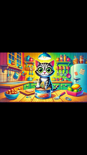 The Great Tuna Heist: Mischievous Cat vs. The Kitchen!