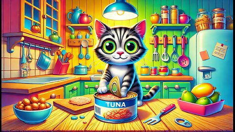 The Great Tuna Heist: Mischievous Cat vs. The Kitchen!