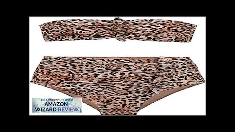 ADRIANA DEGREAS Store ADRIANA DEGREAS Leopard Ruffled Bandeau High-Waisted BikiniThe Review