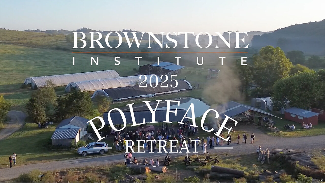 Josh Stylman, Fr John Naugle, Cooper Davis at Brownstone Institute Polyface Farms Retreat 09-12-2025