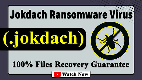 || SOLVED ✅🔘|| Jokdach (.jokdach) ransomware virus - removal and decryption