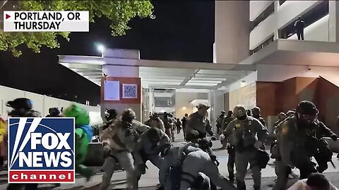 Anti-ICE riots EXPLODE overnight in liberal city Video format and resolution