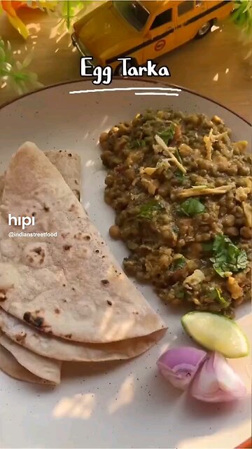 EGG TARKA AND ROTI