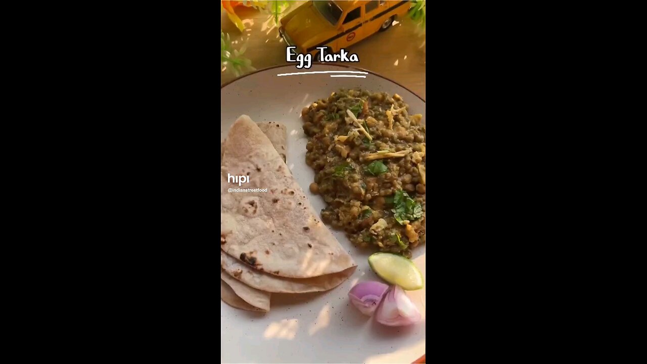 EGG TARKA AND ROTI