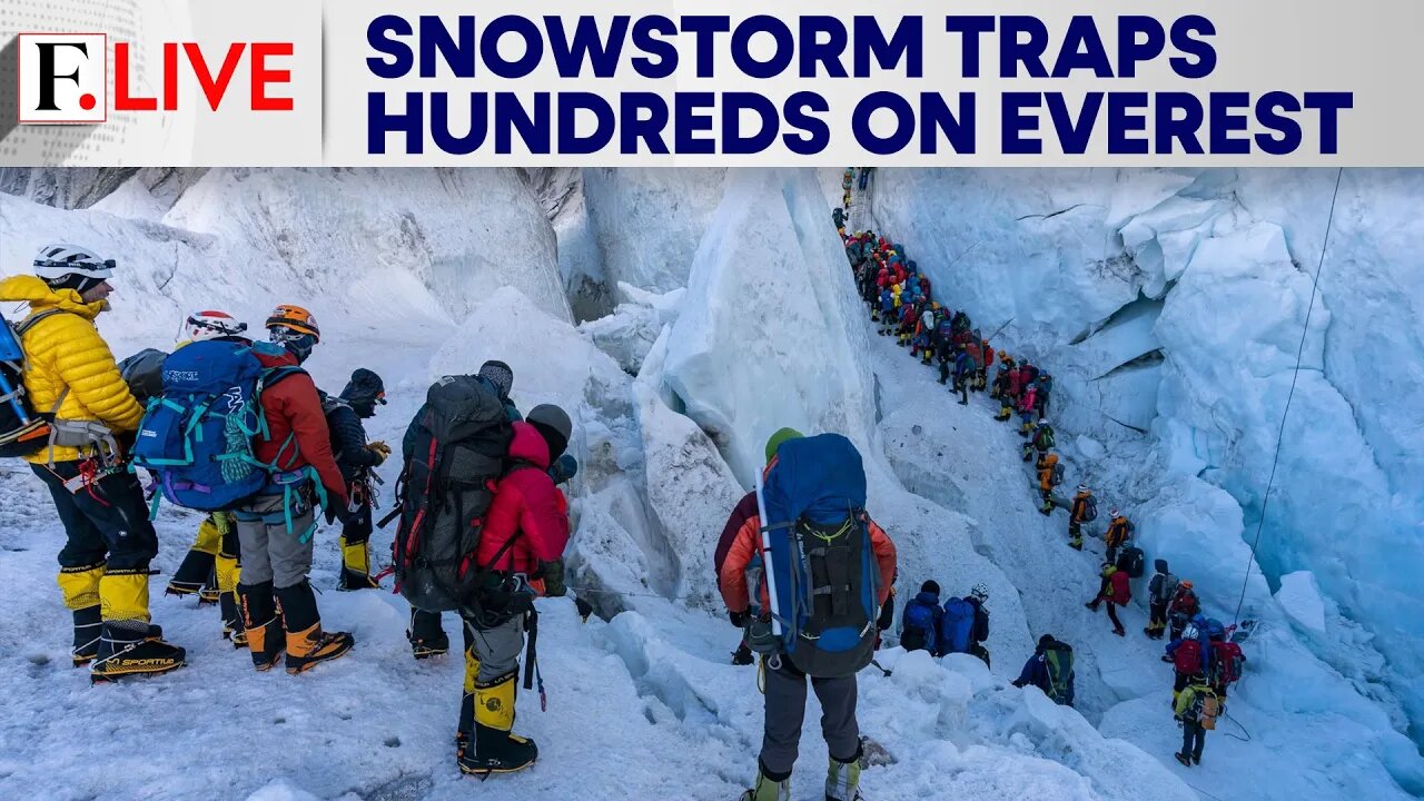 Hundreds Rescued After Snowstorm Traps Nearly 1,000 Trekkers on Mount Everest | Firstpost Live| N18G