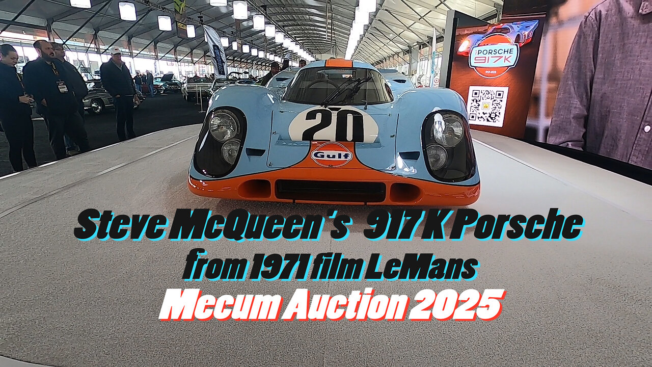 Steve McQueen's Porsche 917 for sale at Mecum 2025 by owner Jerry Seinfeld