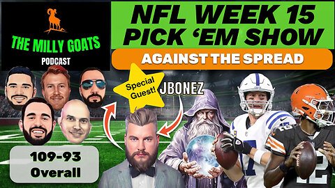 NFL Week 15 Pick 'em Contest Breakdown with Special Guest - JBonez