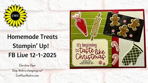 Bake Up Some Cuteness! Homemade Treats Bundle Card Tutorial (Stampin’ Up! 2025)
