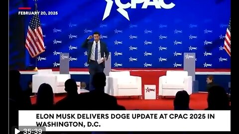 ELON MUSK DELIVERS DOGE UPDATE AT CPAC 2025 IN WASHINGTON, D.C.