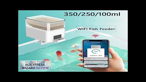 LMZOE Smart Fish Feeder For Aquarium Tank 100/250/350ML Large Capacity WiFi Automatic Review