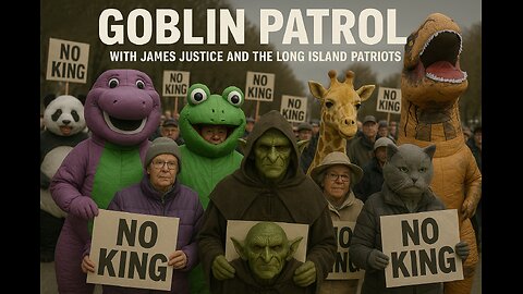 Trolling the goblins of Long Island on no Kings Day with James Justice in the MAGA truck