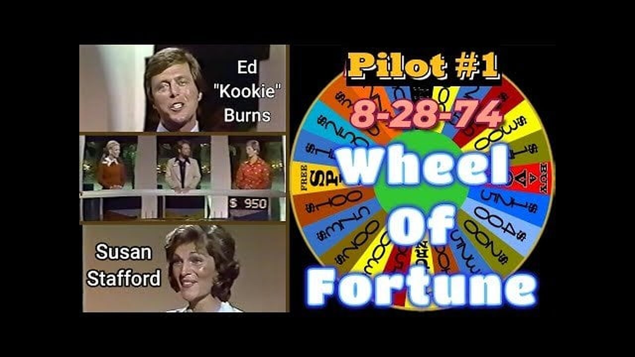 Highlights ~ Wheel Of Fortune PILOT (1974)