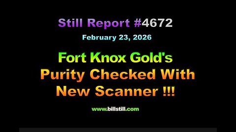 Fort Knox Gold's Purity Checked With New Scanner !!!, 4672