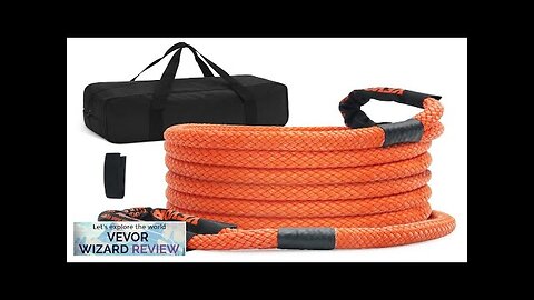 VEVOR 7/8" x 20' Kinetic Recovery Tow Rope 30580 lbs Heavy-Duty Off Review