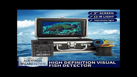 WF01Plus DHl shipping ice fishing finder 9inch Monitor 1200TVL video recorder Underwater Review