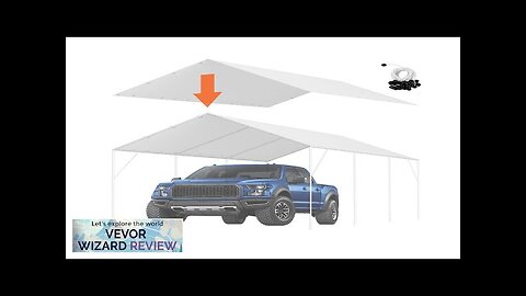 VEVOR 10 x 20 ft Carport Replacement Canopy Cover Garage Top Tent Review