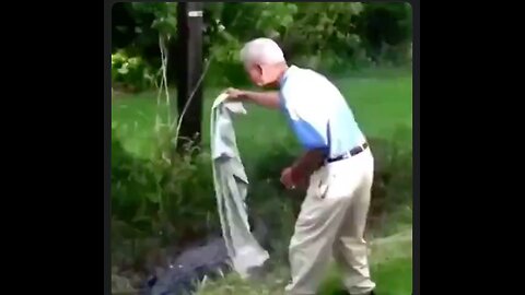 He thought he was the Crocodile whisperer...turns out he was the village idiot Gotcha!🐊💥