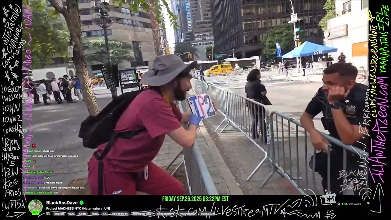 SCRUBS APPEARS AT THE PROTEST AND THE COPS WANT TO KNOW ABOUT IP2