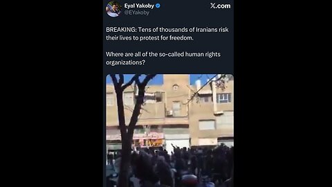 BREAKING: Ten's of Thousands of Iranians risk their lives to protest for freedom!