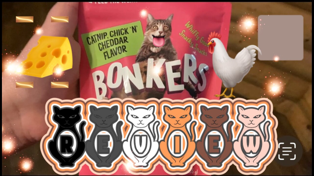 Cats Review Bonkers Catnip Chick 'N' Cheddar Crunchy Cat Treats