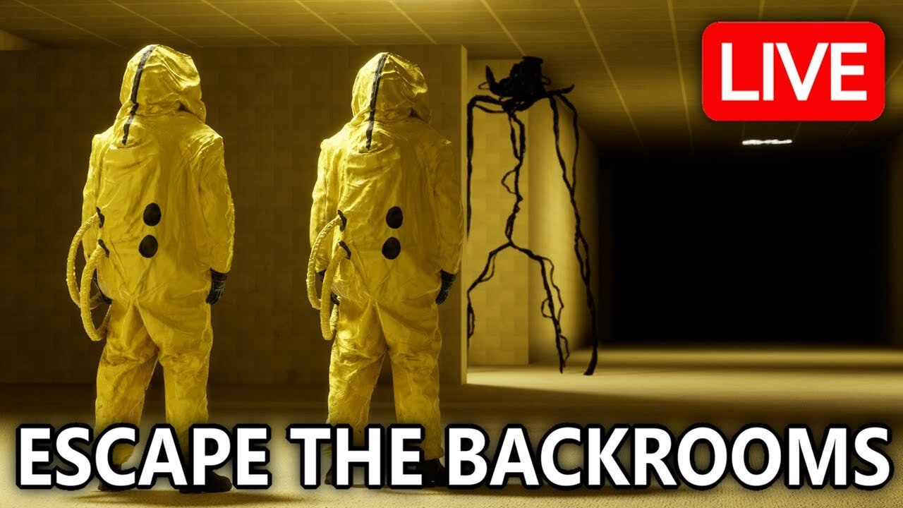 Escaping the Backrooms... | Live 🔴