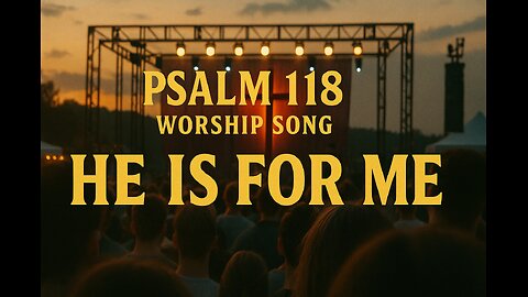 He Is For Me 🙌 | Powerful Worship Song from Psalm 118:5–9 | Faith Over Fear Anthem