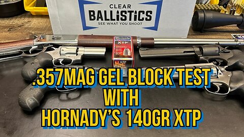 .357mag, Hornady 140gr XTP Bullets Tested in Gel Block, Using 5 Different Barrel Lengths!!