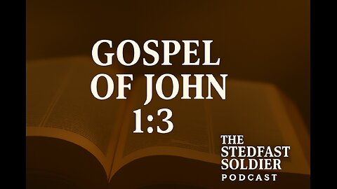 Jesus The Builder (John 1:3)