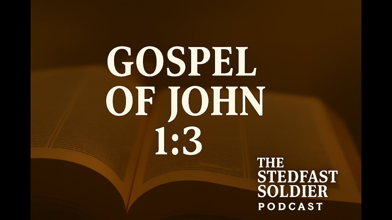 Jesus The Builder (John 1:3)