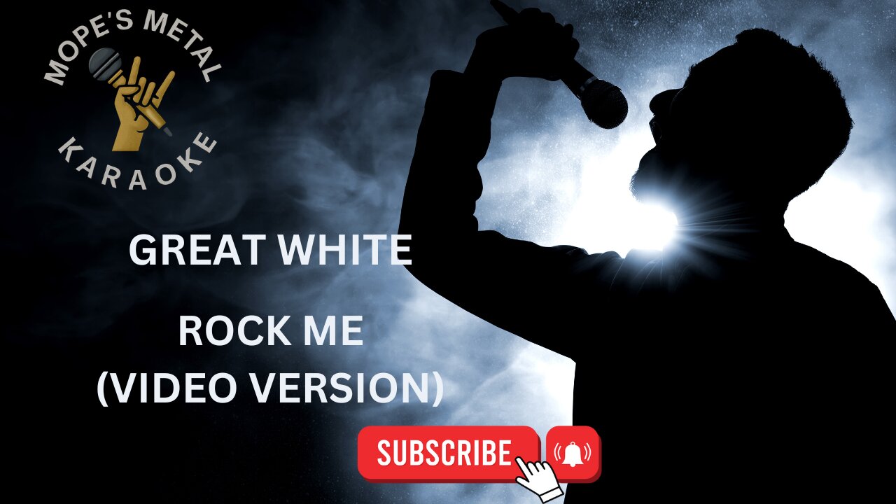 Great White - Rock Me Karaoke (Video Version)