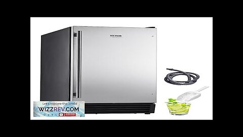 Undercounter Built-in Ice Maker Machine 50 Lbs/Day w/ Drain Pump Reversible Door Review