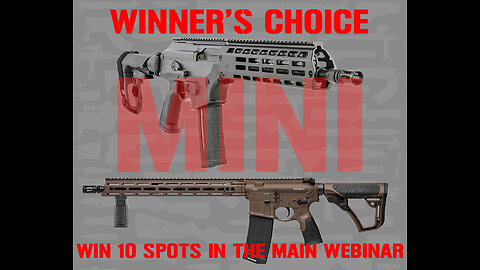 WINNERS CHOICE! MINI #4 FOR 10 SPOTS IN THE MAIN WEBINAR