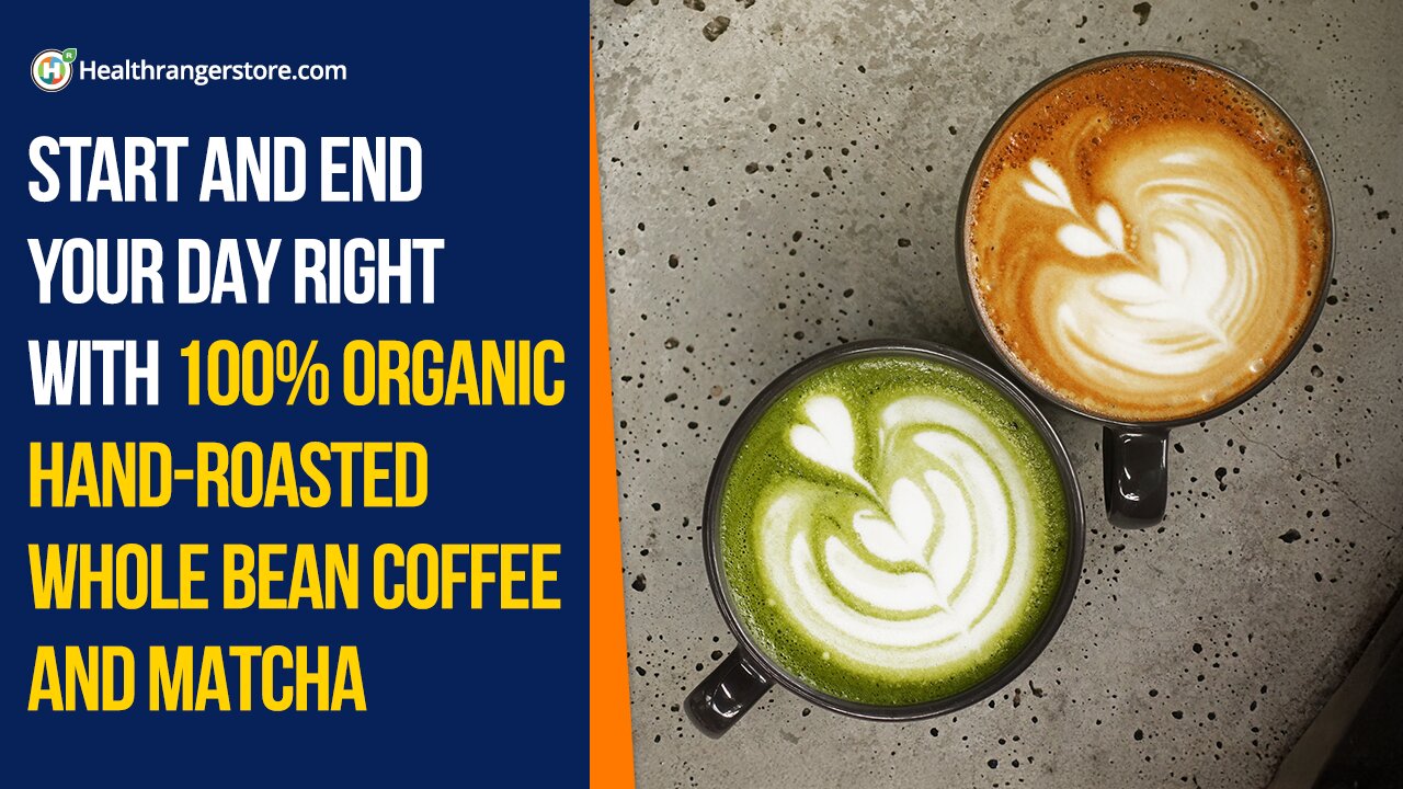 Start and end your day right with 100% Organic Hand-Roasted Whole Bean Coffee and Matcha