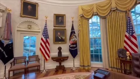 Behind the scenes in The Oval Office at The White House