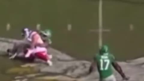 Cam Skattebo suffered a severe ankle injury