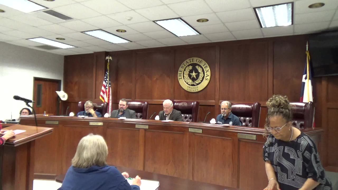 Orange County Commissioners Court 9.30.2025