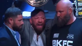 Conor McGregor can’t contain himself while hosting these BKFC face offs